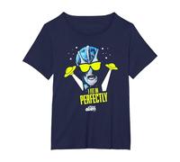 Resident Alien I Fit In Perfectly - Producto Oficial Camiseta, Mujer Tallas Grandes, Azul Marino, 6XL Grande