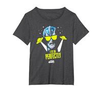 Resident Alien I Fit In Perfectly - Producto Oficial Camiseta, Mujer Tallas Grandes, Jaspeado Oscuro, 6XL Grande
