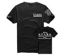 Resident Evil S.T.A.R.S - Camiseta con logotipo camiseta corto, 0Black, X-Large