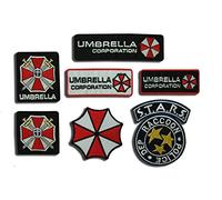 Resident Evil Umbrella Corporation Costume Cosplay Fancy vestido hierro en Patch - Set of 7 - parche de bordado