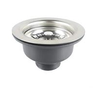 Residuos Cesta colador, Valvula Fregadero T-73-110 1 1/2 Cesta Honda, Acero Inoxidable + ABS