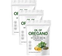 Resilia Oil of Oregano Softgels, Resilia Oil of Oregano with 6000mg Black SeedOil, Oregano Supplement Capsules, Organic OreganoOil Supplement Capsules, Non-GMO, Gluten Free, Easy to Swallow (3)
