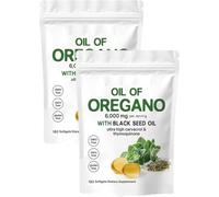 Resilias Oil of Oregano Softgels, Resilias Oil of Oregano with 6000mg Black SeedOil, Immunity Naturally, Easy-to-Swallow, Rich in Nutrients, Experience Enhanced Wellness for Women & Men (2bag)