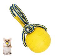 Resilient Dog Play Ball - Potente herramienta de ejercicio de agarre para perros, diversión interactiva para perros | Nudo Power Chewor, Accesorios para mascotas irrompibles, juguetes de remolque