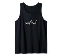 Resilient Fuerza mental Autoestima Motivación Resiliencia Camiseta sin Mangas