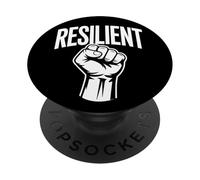 Resilient Fuerza Mental Autoestima Motivación Resiliencia PopSockets PopGrip Adhesivo