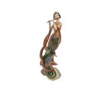 Resin Ancient Beauty Statue Chinese Style Classical Beautiful Women Figurine for Home Office Hotel Flute