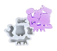 Resin Animal Mold - Silicone 14.3x13.3x2.1cm | Home Decoration Casting Mould | Silicone Easy Demolding Moulds For DIY Resin Crafts, Art Projects And Decoration Use