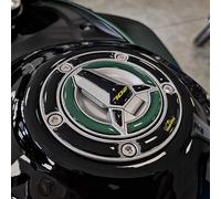 Resin Bike Adhesivos de Moto Compatibles con Benelli TRK 702X Forest Green 2023-2025. Protección del Tapa del Tanque de Choques y Arañazos de Moto. Adhesivo 3D Resinado - Made in Italy