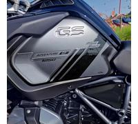 Resin Bike Adhesivos de Moto Compatibles con BMW R 1250 GS Adventure 2021-2024 Triple Black. Protecciones Latérales del Tanque de Choques y Arañazos de Moto. Adhesivo 3D Resinado - Made in Italy