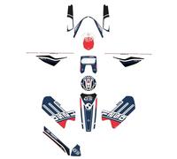 Resin Bike Adhesivos de Moto Compatibles con BMW R 1250 GS Adventure 2021-2024 Trophy. Protection de Réservoir, Guardabarros, Paramanos de Choques y Arañazos. Kit Adhesivo 3D Resinado - Made in Italy