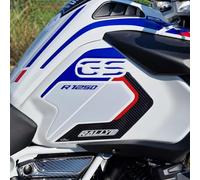Resin Bike Adhesivos de Moto Compatibles con BMW R 1250 GS Adventure Rallye 2021-2024. Protección Latérales del Tanque de Choques y Arañazos de Moto. Par de Pegatinas 3D Resinadas Made in Italy