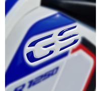 Resin Bike Adhesivos de Moto Compatibles con BMW R 1250 GS Adventure Rallye. Protectiones Laterales de Tanque de Choques y Arañazos de Moto. Adhesivo 3D Resinado - Made in Italy