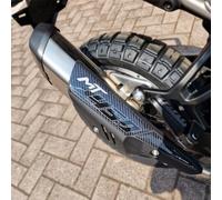 Resin Bike Adhesivos de Moto Compatibles con CF Moto 450 MT 2024-2025 Protecciones Escape y Arañazos de Moto. Pegatinas 3D Resinadas Made in Italy