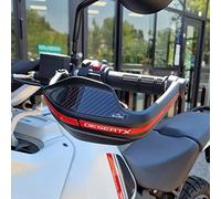 Resin Bike Adhesivos de Moto Compatibles con Ducati DesertX 2022-2025. Protección Paramanos Moto de Choques y Arañazos de Moto. Adhesivo 3D Resinado - Made in Italy