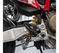 Resin Bike Adhesivos de Moto Compatibles con Ducati Hypermotard 698 - RVE Mono 2024-2025. Protector de Talón Contre Choques y Arañazos. Par de Pegatinas 3D Resinadas Talonera Moto Made in Italy