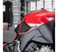Resin Bike Adhesivos de Moto Compatibles con Ducati Multistrada V4 2024-2026. Protección Latérales del Tanque de Choques y Arañazos de Moto. Par de Pegatinas 3D Resinadas Made in Italy