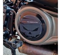 Resin Bike Adhesivos de Moto Compatibles con Harley Davidson Pan America 1250 2020-2023. Protección Carter de Variador de Choques y Arañazos de Moto. Adhesivo 3D Resinado - Made in Italy