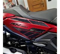 Resin Bike Adhesivos de Moto Compatibles con Honda ADV 350 2022-2025. Protecciones Laterales Parte Inferior del Asiento de Choques y Arañazos de Moto. Adhesivo 3D Resinado - Made in Italy