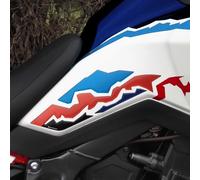 Resin Bike Adhesivos de Moto Compatibles con Honda CRF1100L Africa Twin 1100 2024-2025. Protección Latérales del Tanque de Choques y Arañazos de Moto. Par de Pegatinas 3D Resinadas Made in Italy