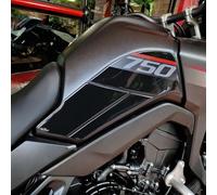 Resin Bike Adhesivos de Moto Compatibles con Honda Transalp XL 750 2023-2024. Protecciones Laterales de Tanque de Choques y Arañazos de Moto. Adhesivo 3D Resinado - Made in Italy