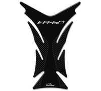 Resin Bike Adhesivos de Moto Compatibles con Kawasaki ER6N. Protección Protector de Tanque de Choques y Arañazos de Moto. Adhesivo 3D Resinado - Made in Italy