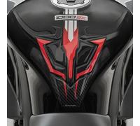 Resin Bike Adhesivos de Moto Compatibles con Kawasaki Ninja 1000 SX 2024 Rojo. Protection de Tanque de Choques y Arañazos de Moto. Pegatinas 3D Resinadas Made in Italy