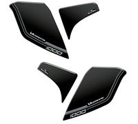 Resin Bike Adhesivos de Moto Compatibles con Kawasaki Versys 1000 2017-2025. Protección Paramanos de Choques y Arañazos de Moto. Adhesivo 3D Resinado - Made in Italy