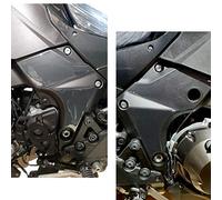 Resin Bike Adhesivos de Moto Compatibles con Kawasaki Versys 1000 Grand Tourer 2017-2025. Protecciones Laterales Bastidor de Choques y Arañazos de Moto. Adhesivo 3D Resinado - Made in Italy