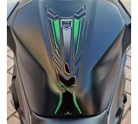 Resin Bike Adhesivos de Moto Compatibles con Kawasaki Z500-Z500 SE 2024-2026. Protection de Tanque de Choques y Arañazos de Moto. Pegatinas 3D Resinadas Made in Italy