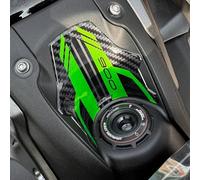 Resin Bike Adhesivos de Moto Compatibles con Kawasaki Z900 2023-2024. Protecciones Zona de la Llave de Choques y Arañazos de Moto. Adhesivo 3D Resinado - Made in Italy