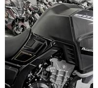 Resin Bike Adhesivos de Moto Compatibles con Kove 800X Pro/Adventure/Rallye 2024-2026. Protección Latérales del Tanque de Choques y Arañazos de Moto. Par de Pegatinas 3D Resinadas Made in Italy