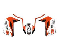 Resin Bike Adhesivos de Moto Compatibles con KTM 1290 Super Adventure S 2017 2020. Protecciones Laterales y Guardabarros de Choques y Arañazos de Moto. Adhesivo 3D Resinado - Made in Italy