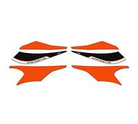 Resin Bike Adhesivos de Moto Compatibles con KTM 1290 Super Adventure S y R 2017 2018. Protecciones Paramanos Superiores Inferiores y Central de Choques y Arañazos. Pegatinas 3D Resinado