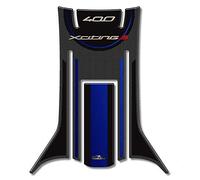 Resin Bike Adhesivos de Moto Compatibles con Kymco Xciting 400s 2019. Protección Plataforma Central de Choques y Arañazos de Scooter. Adhesivo 3D Resinado para Maxiscooter - Made in Italy