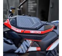 Resin Bike Adhesivos de Moto Compatibles con Moto Morini X-Cape 1200 2025-2026. Protección Paramanos de Choques y Arañazos de Moto. Pegatinas 3D Resinadas Made in Italy