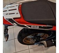 Resin Bike Adhesivos de Moto Compatibles con Moto Morini X-Cape 650 2022-2026. Protección Agarraderas de Pasajero de Choques y Arañazos de Moto. Pegatinas 3D Resinadas Made in Italy