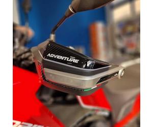 Resin Bike Adhesivos de Moto Compatibles con Moto Morini X-Cape 650 2022-2026. Protección Paramanos de Choques y Arañazos de Moto. Pegatinas 3D Resinadas Made in Italy