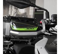 Resin Bike Adhesivos de Moto Compatibles con QJ Motor SRT 700 X 2024-2025. Protección Paramanos de Choques y Arañazos de Moto. Pegatinas 3D Resinadas Made in Italy