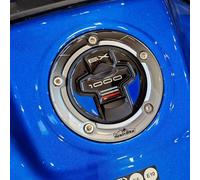 Resin Bike Adhesivos de Moto Compatibles con Suzuki GSX-S 1000 GX 2024-2025 Azul. Protección del Tapa del Tanque de Choques y Arañazos de Moto. Adhesivo 3D Resinado - Made in Italy