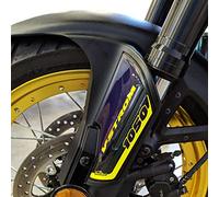 Resin Bike Adhesivos de Moto Compatibles con Suzuki V-Strom 1050 2020 Amarillo. Protección Defensas Laterales Guardabarros de Choques y Arañazos de Moto. Adhesivos 3D Resinado - Made in Italy