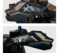 Resin Bike Adhesivos de Moto Compatibles con Suzuki V-Strom 1050 XT ABS 2020-2021 Negro. Protección Paramanos de Choques y Arañazos de Moto. Adhesivo 3D Resinado - Made in Italy