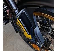 Resin Bike Adhesivos de Moto Compatibles con Suzuki V-Strom 1050 XT ABS 2022 Dorado y Negro Dubai. Protección Defensas Laterales de Choques y Arañazos de Moto. Adhesivo 3D Resinado - Made in Italy