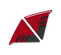 Resin Bike Adhesivos de Moto Compatibles con Suzuki V-Strom 650 2017-2021. Protección Tablero de Instrumentos de Choques y Arañazos de Moto. Adhesivo 3D Resinado Rojo Metálico - Made in Italy