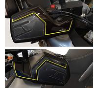 Resin Bike Adhesivos de Moto Compatibles con Suzuki V-Strom 650 2017-2021. Protecciones Paramanos de Choques y Arañazos de Moto. Par de Adhesivos 3D Resinados Efecto Carbono - Made in Italy