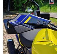 Resin Bike Adhesivos de Moto Compatibles con Suzuki V-Strom 800 DE 2023-2026. Protecciones Paramanos de Choques y Arañazos de Moto. Adhesivo 3D Resinado Negro Dubai y Amarillo Pedra - Made in Italy