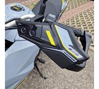 Resin Bike Adhesivos de Moto Compatibles con Suzuki V-Strom 800 DE 2023. Protecciones Paramanos de Choques y Arañazos de Moto. Adhesivo 3D Resinado Berlín Gris - Made in Italy