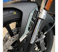 Resin Bike Adhesivos de Moto Compatibles con Suzuki V-Strom 800 SE 2023-2024. Protección Guardabarros Defensas Laterales de Choques y Arañazos de Moto. Adhesivo 3D Resinado - Made in Italy