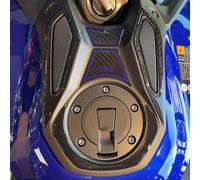 Resin Bike Adhesivos de Moto Compatibles con Yamaha MT 09 2024-2025 Blue - SP. Protecciones Zona de la Llave de Choques y Arañazos de Moto. Pegatinas 3D Resinadas Made in Italy