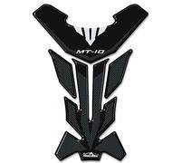 Resin Bike Adhesivos de Moto Compatibles con Yamaha MT-10. Protección Protector de Tanque de Choques y Arañazos de Moto. Adhesivo 3D Resinado - Efecto Carbono y Negro